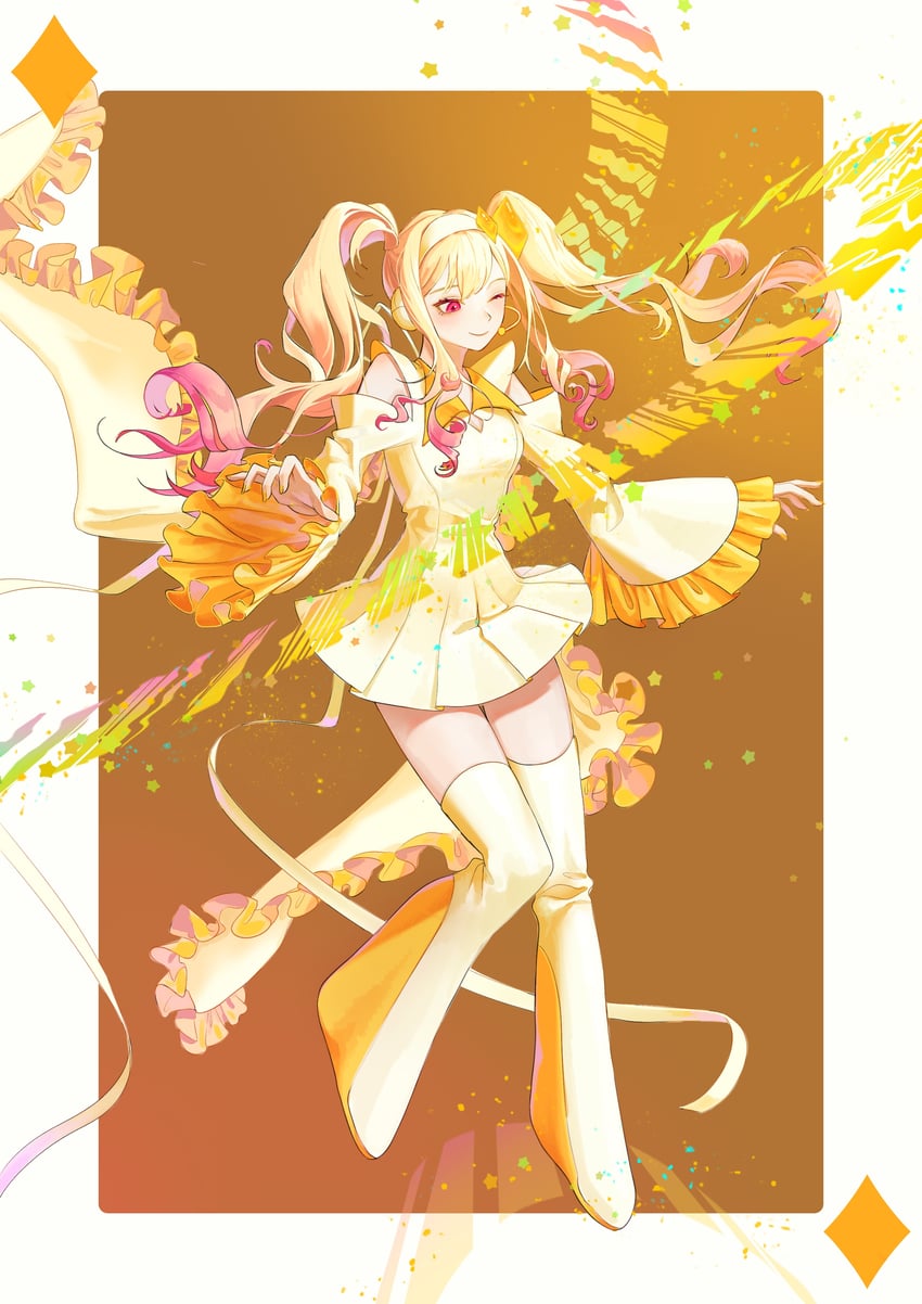 tenma saki, hinamori amu, and amulet dia (project sekai and 1 more) drawn by szztzzs