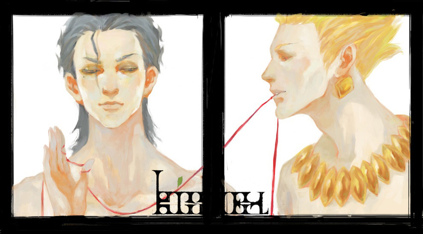 gilgamesh and diarmuid ua duibhne (fate and 1 more) drawn by k-kismet