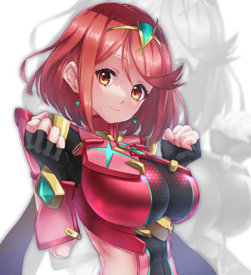 pyra (xenoblade chronicles and 1 more) drawn by pemopepemo