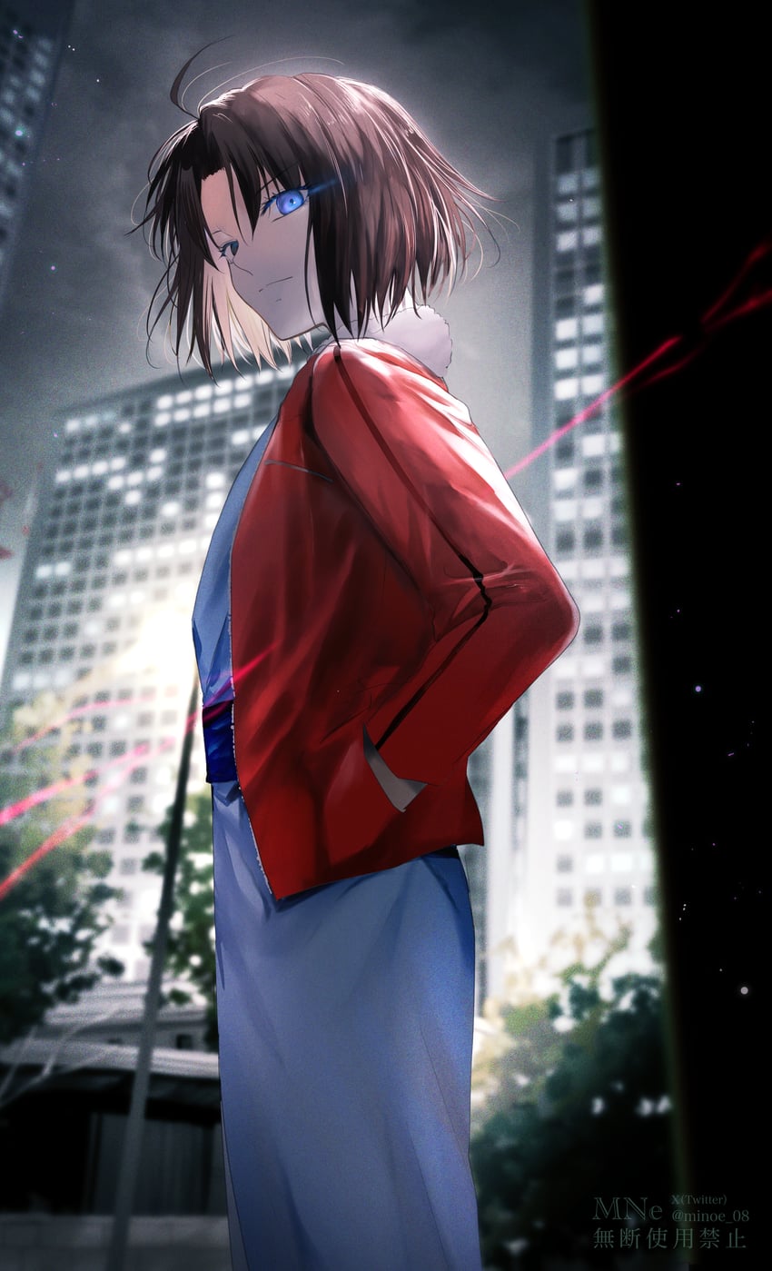 ryougi shiki (fate and 2 more) drawn by minoe08