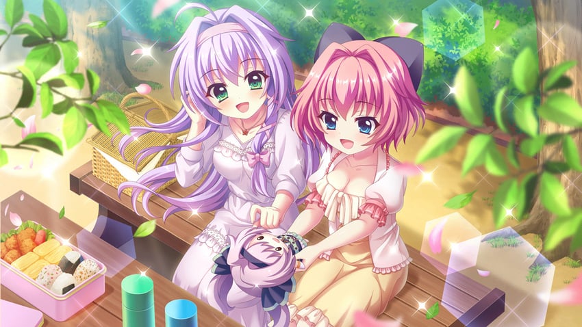 misaki sango, hiiragi kae, and hokaze kanade (re:stage!) drawn by izumi_tsubasu