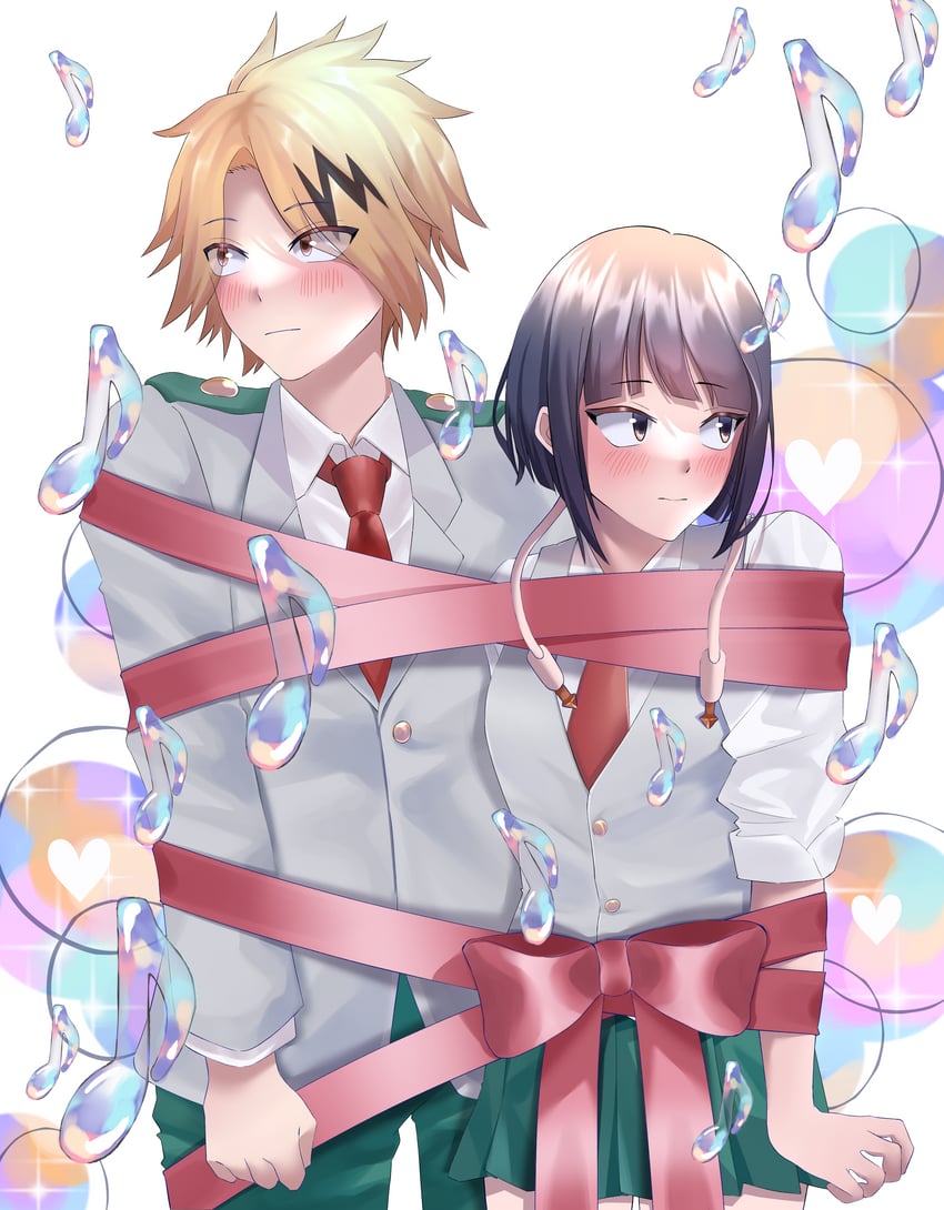 jiro kyoka and kaminari denki (boku no hero academia) drawn by sundriedz