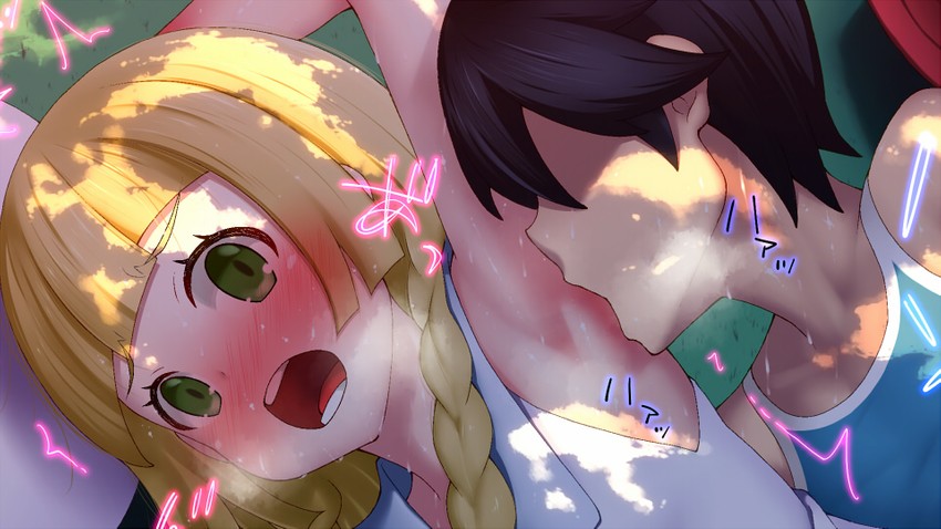 lillie and elio (pokemon and 1 more) drawn by prophecy_(rakuichimonji)