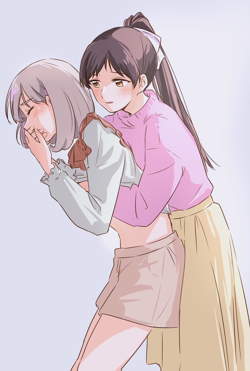 tang keke and hazuki ren (love live! and 1 more) drawn by kikorinolily