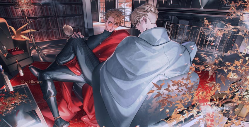 vash the stampede and millions knives (trigun) drawn by yakikesen