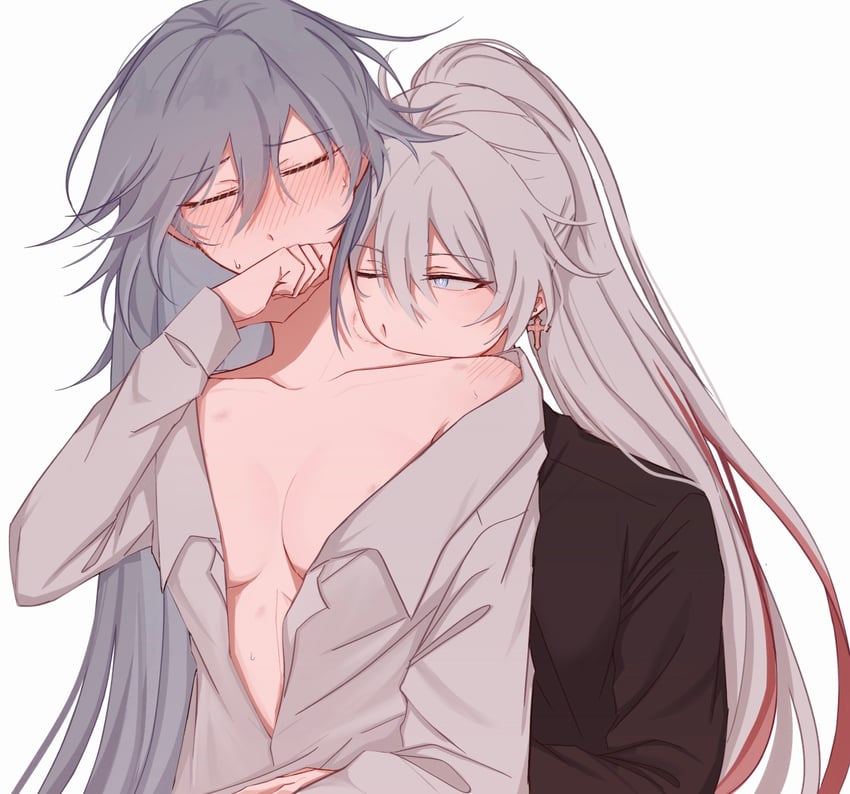 kiana kaslana and fu hua (honkai and 1 more) drawn by kyoshin9o