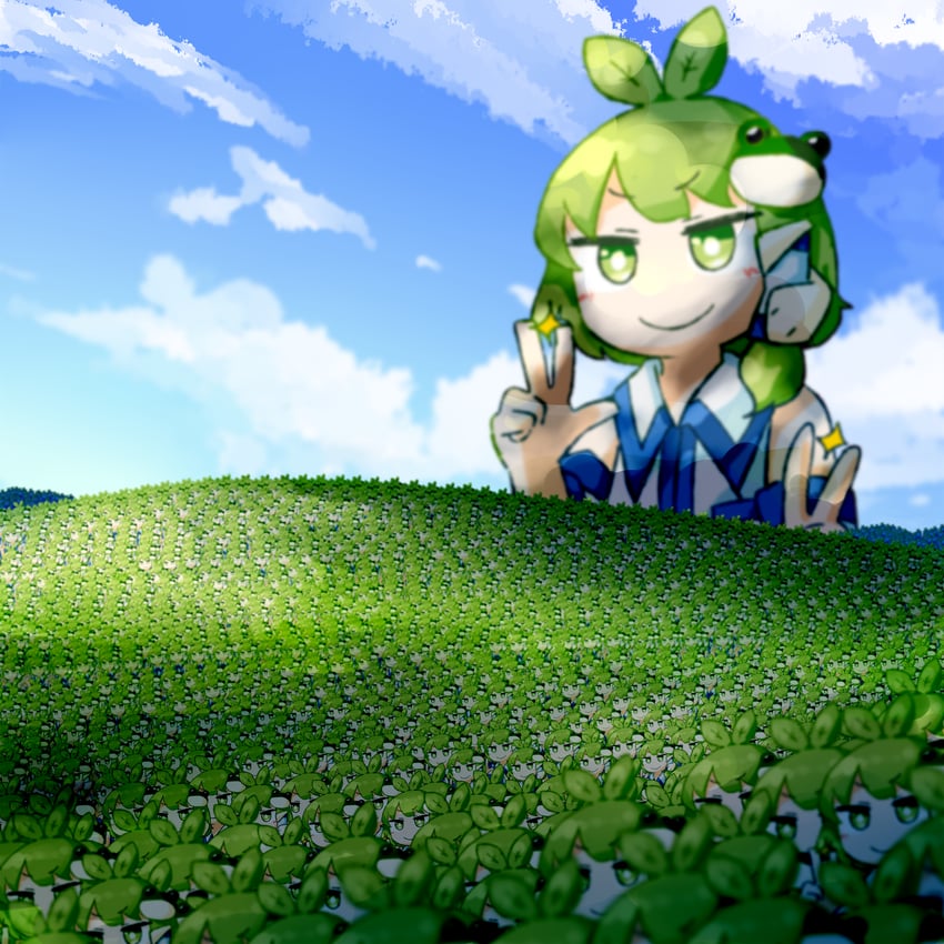 kochiya sanae (touhou and 3 more) drawn by yaise