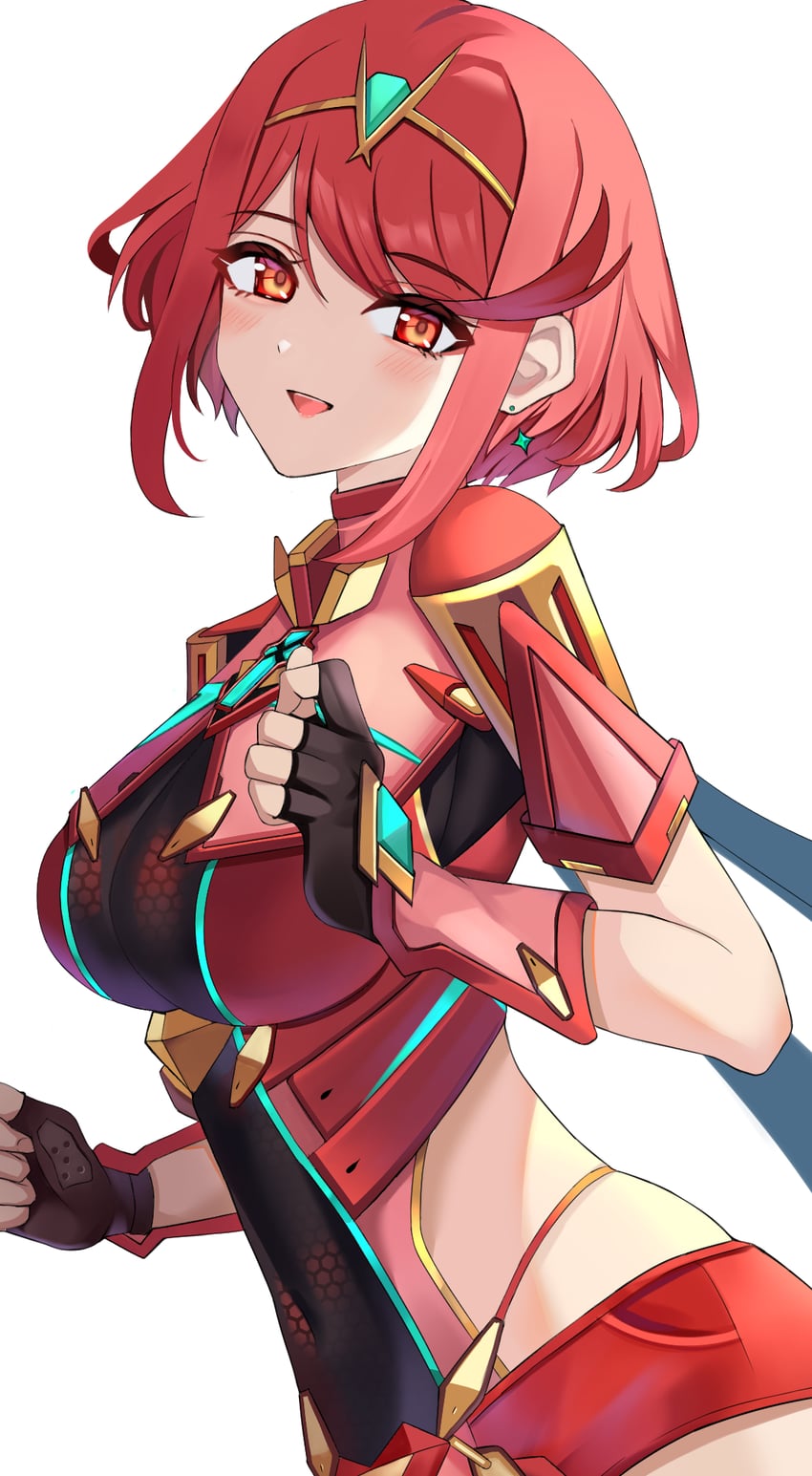 pyra (xenoblade chronicles and 1 more) drawn by kyaro_(wanu_14)