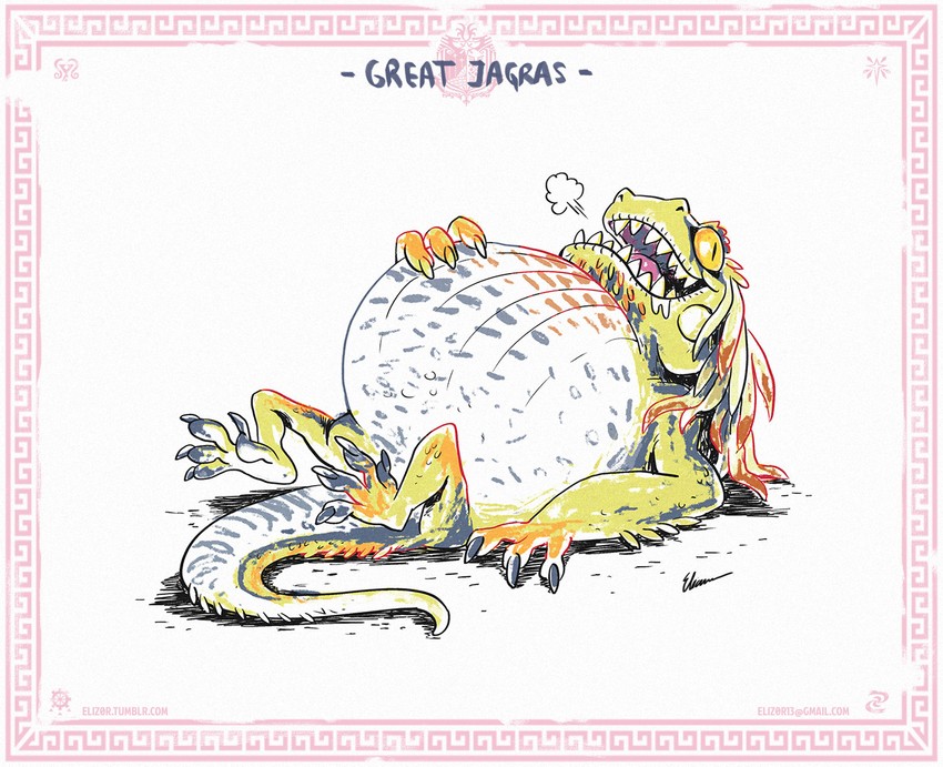 great jagras (monster hunter and 1 more) drawn by eliz0r