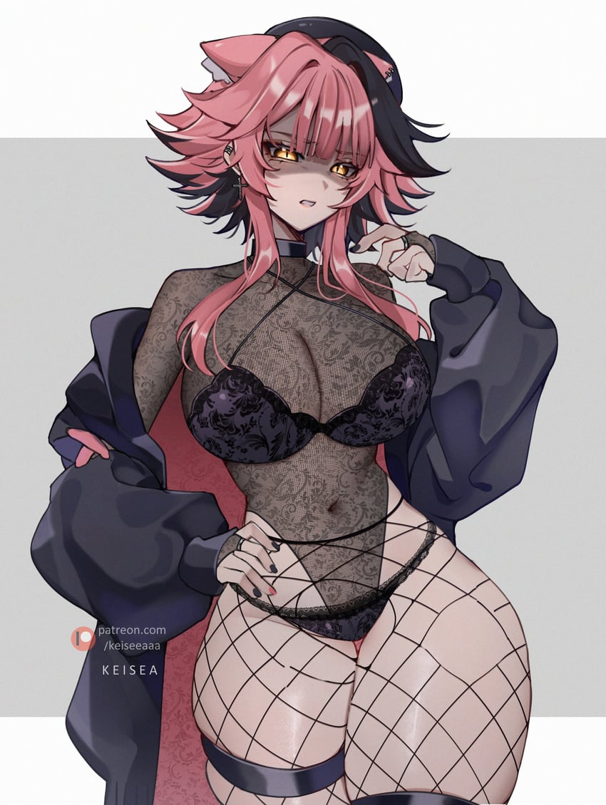 raora panthera (hololive and 1 more) drawn by keisea
