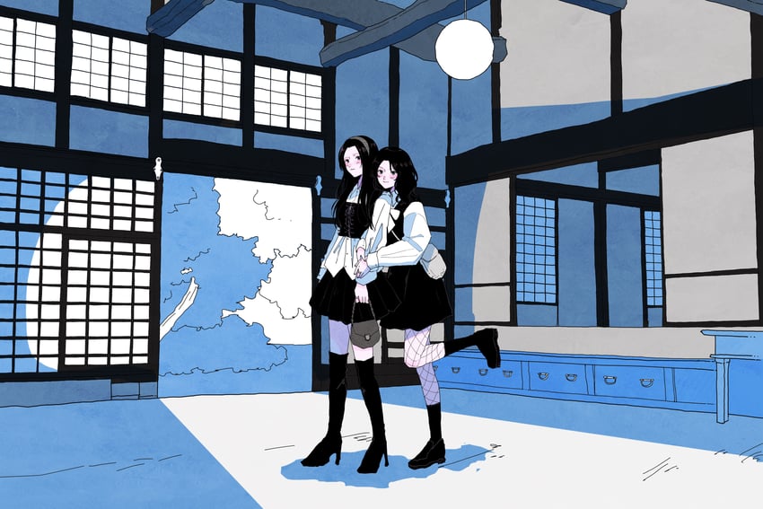 soma natsumi and sena shiori (idolmaster and 1 more) drawn by 2525bluevivi
