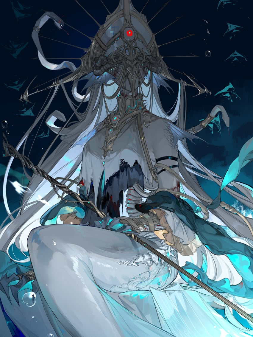 skadi, skadi the corrupting heart, and ishar-mla (arknights) drawn by dongsheng