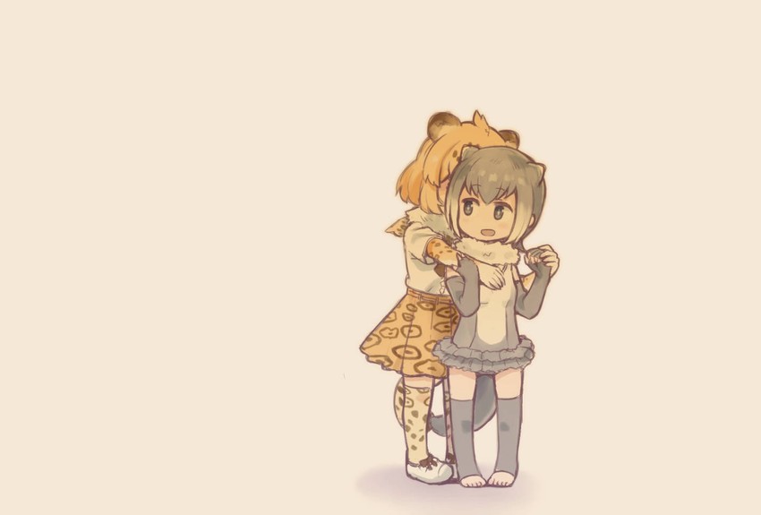 jaguar and small-clawed otter (kemono friends) drawn by ouka_(yama)