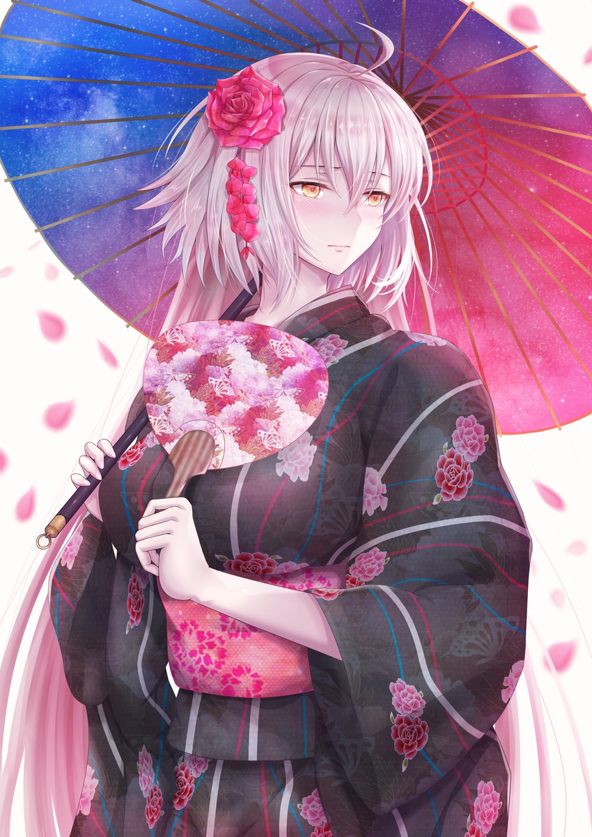 jeanne d'arc alter (fate and 1 more) drawn by penguintake
