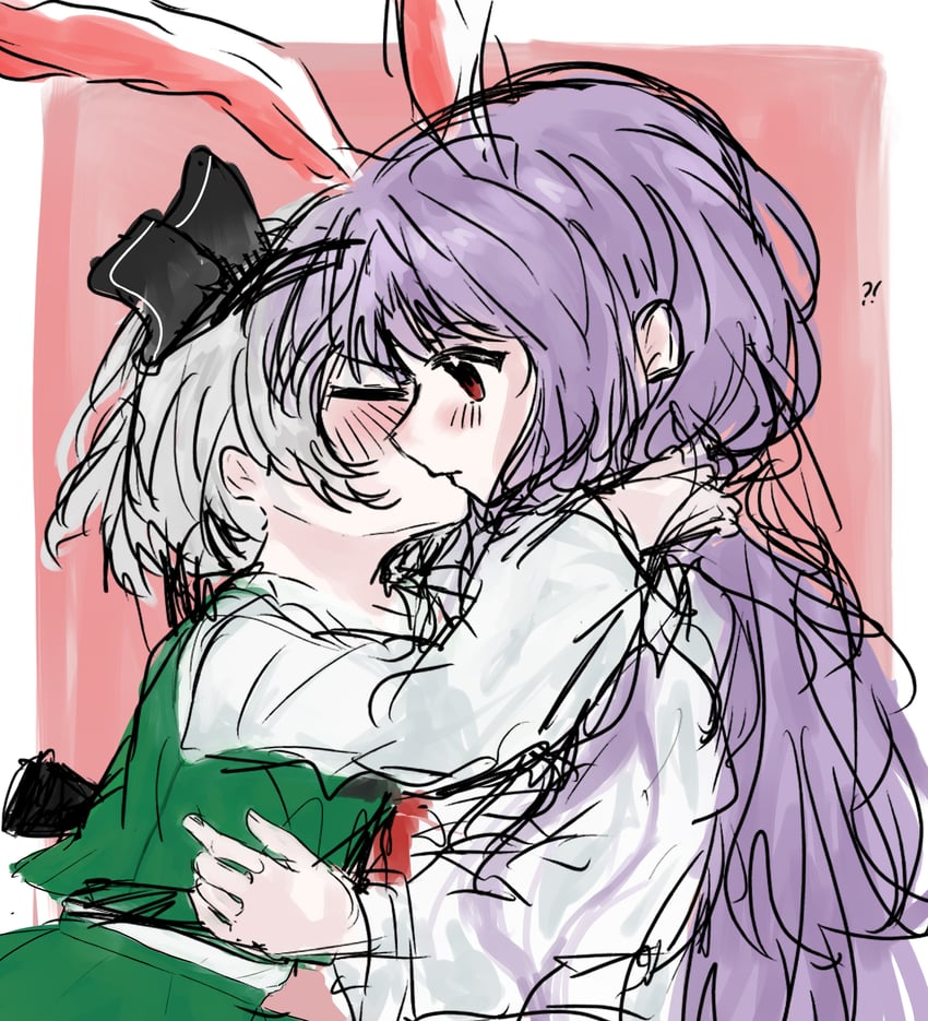 konpaku youmu and reisen udongein inaba (touhou) drawn by nagi_(dfgd8473)