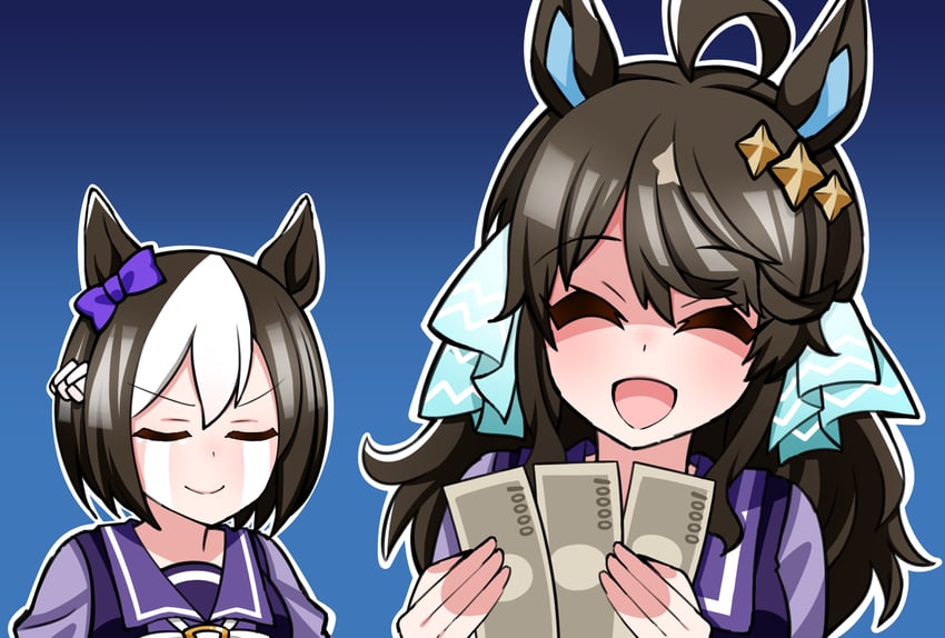 special week and daring tact (umamusume) drawn by aramori_susumu