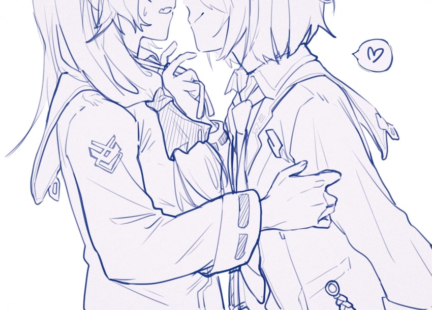 kayamori ruka and izumi yuki (heaven burns red) drawn by shanxumao