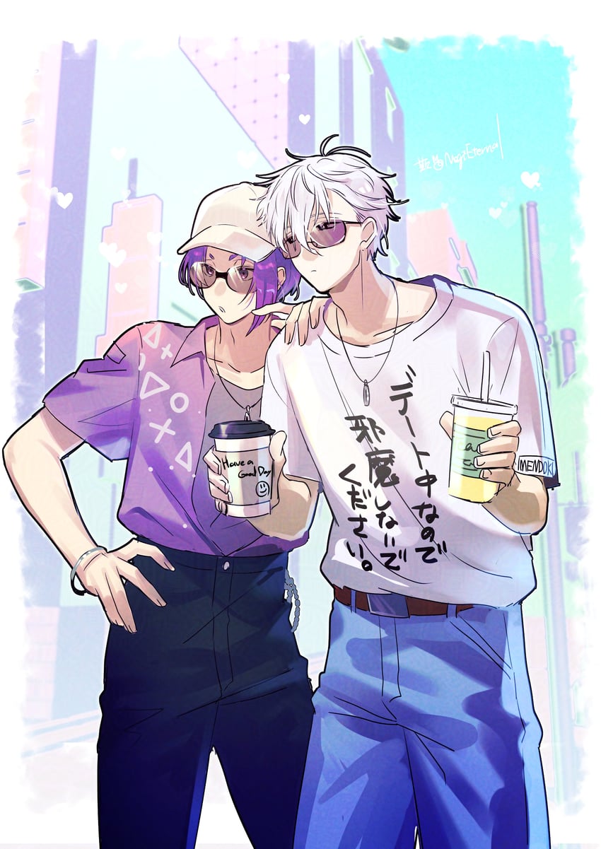 nagi seishirou and mikage reo (blue lock) drawn by negieternal