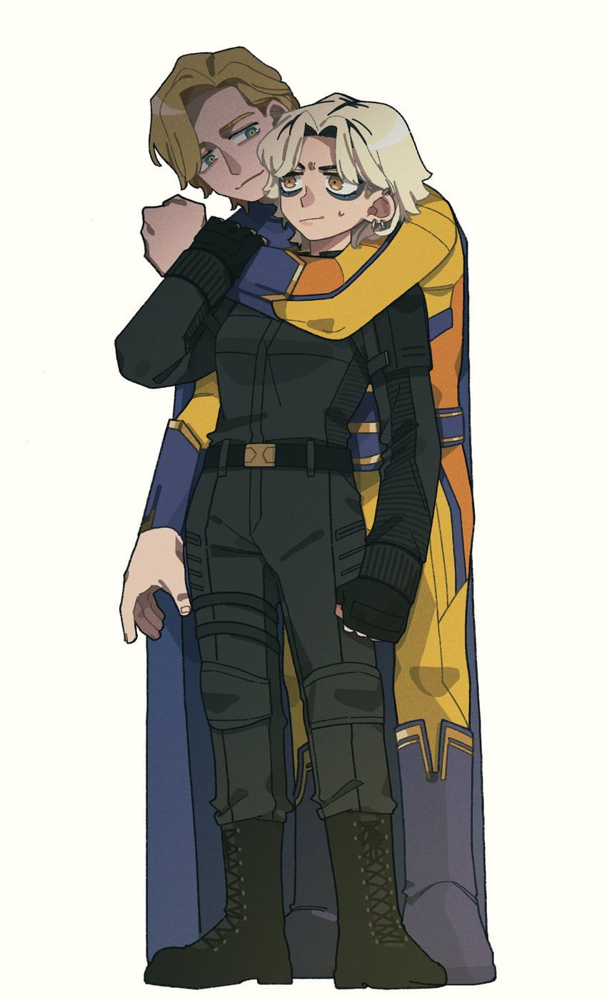 sentry and yelena belova (marvel and 2 more) drawn by sweetp247