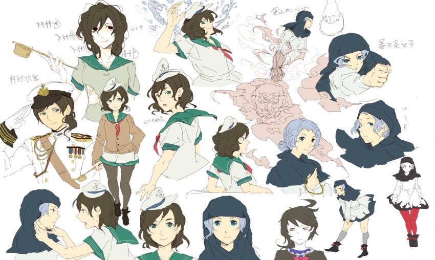 houjuu nue, murasa minamitsu, and kumoi ichirin (touhou) drawn by shiontaso