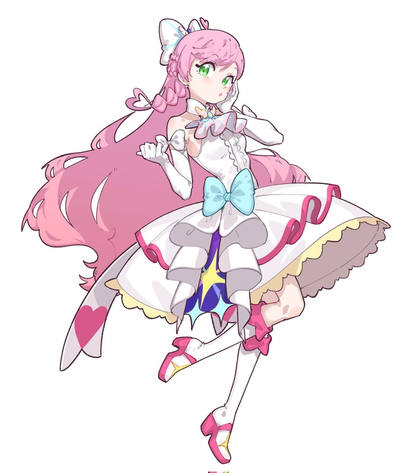 nijigaoka mashiro and cure prism (precure and 1 more) drawn by fugota6509