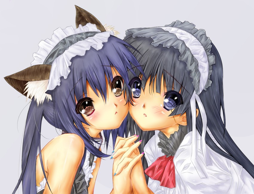 akiyama mio and nakano azusa (k-on!) drawn by kawasumi_(sanzen'in_matora)