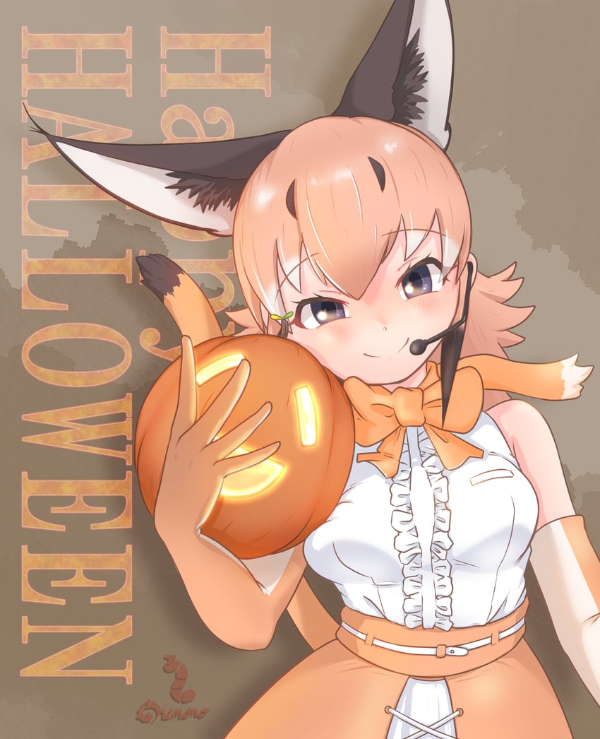 caracal (kemono friends and 1 more) drawn by nokemono-san_(bocchi_friend)