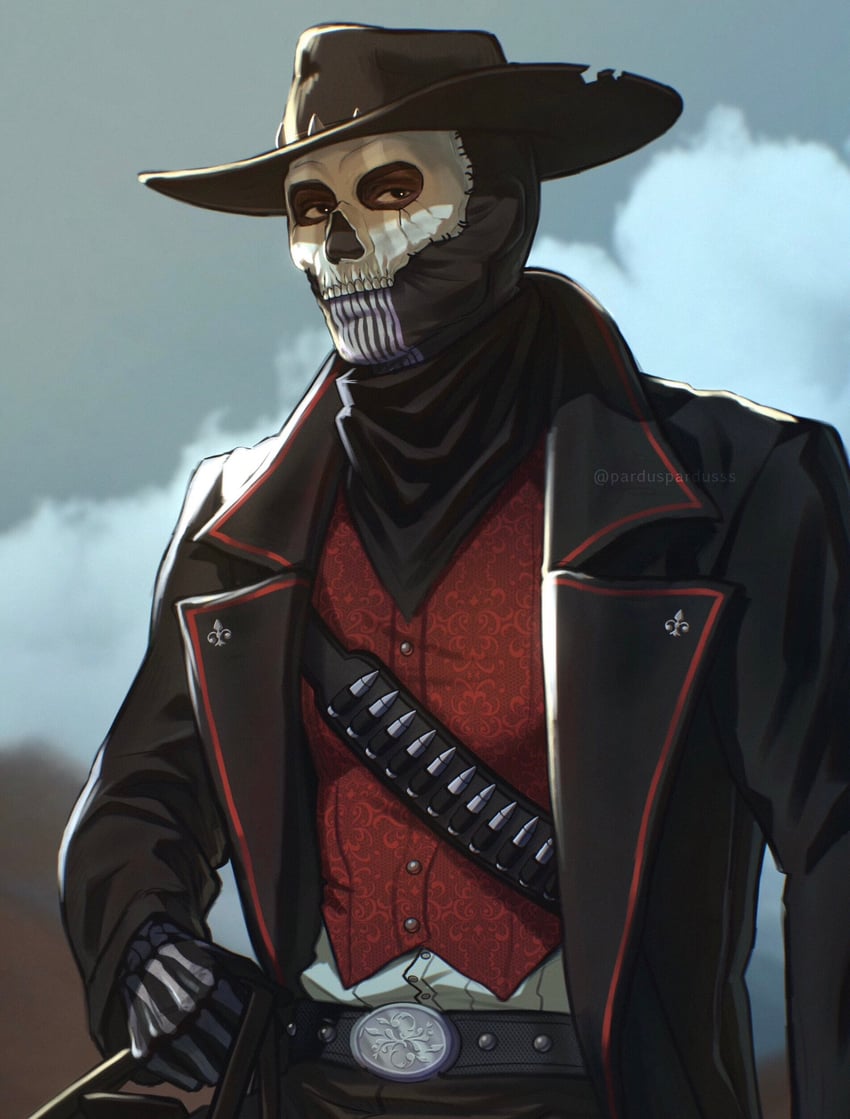 ghost (call of duty and 1 more) drawn by parduspardusss