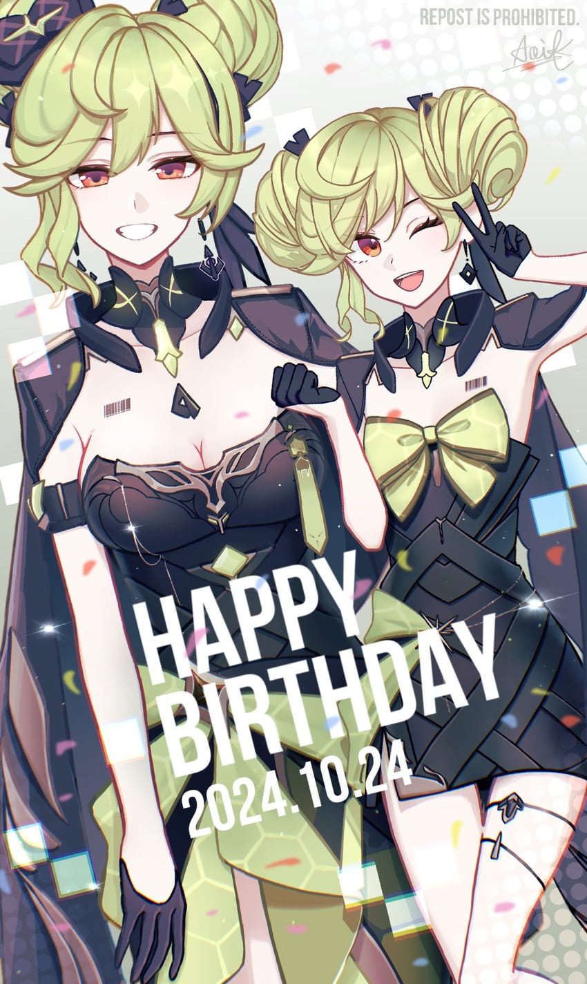 ai-chan and ai hyperion lambda (honkai and 1 more) drawn by kotobuki_aoi