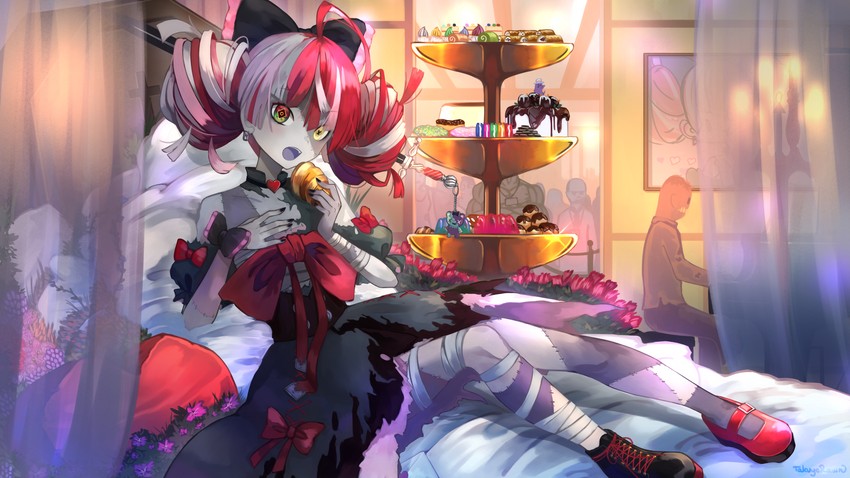 kureiji ollie and udin (hololive and 1 more) drawn by takuyarawr