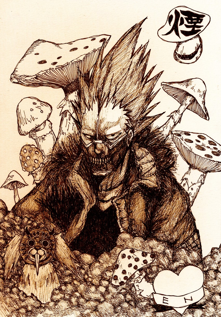en, kikurage, and chota (dorohedoro) drawn by acony13