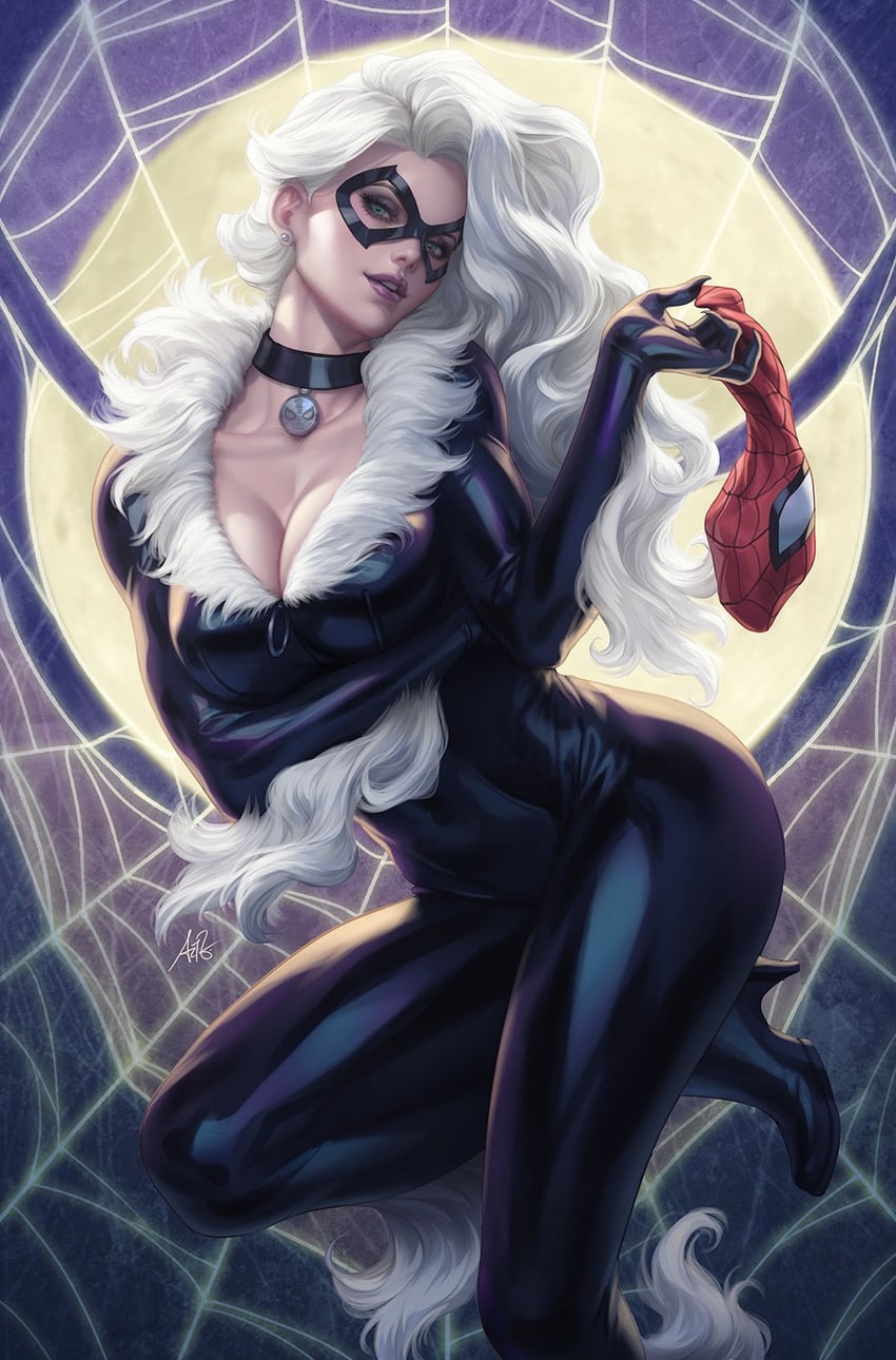 black cat and felicia hardy (marvel and 1 more) drawn by stanley_lau