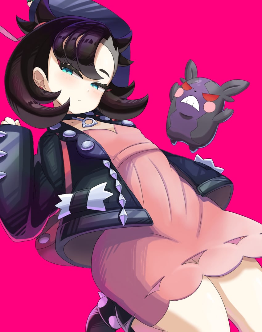 marnie and morpeko (pokemon and 1 more) drawn by kamuruchii