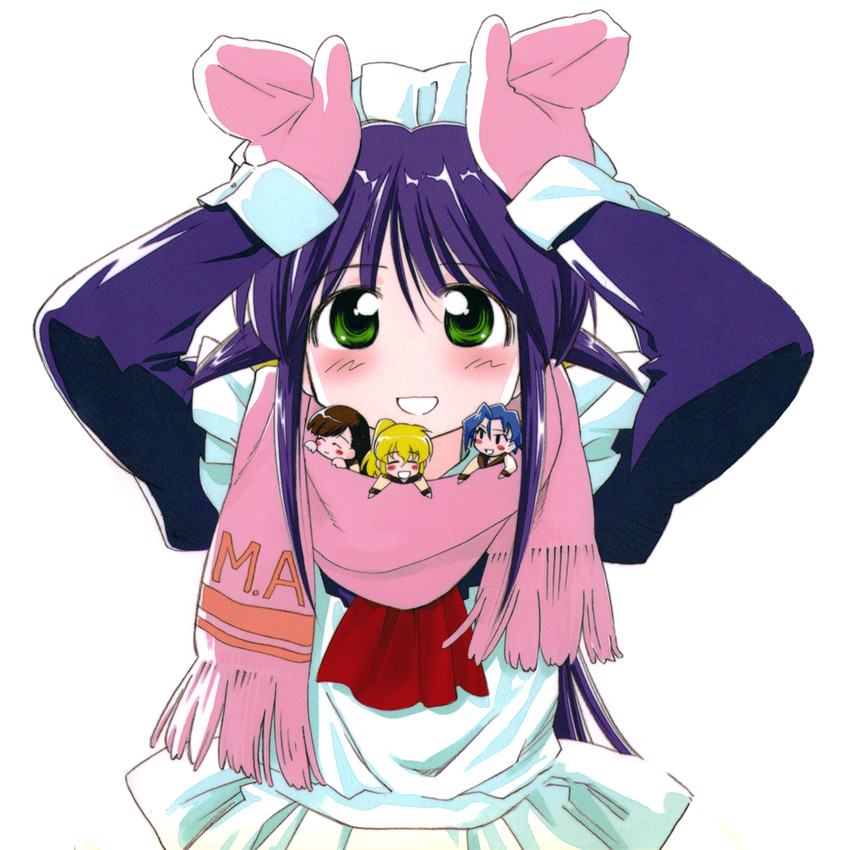 andou mahoro, todoriki rin, ooe chizuko, and sakura miyuki (mahoromatic) drawn by ditama_bow