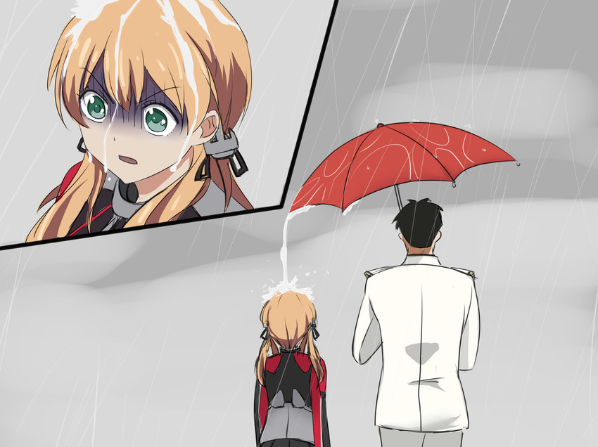 admiral, prinz eugen, sakura chiyo, nozaki umetarou, and ozawa ari (kantai collection and 1 more) drawn by sion_(nakajima_shion)