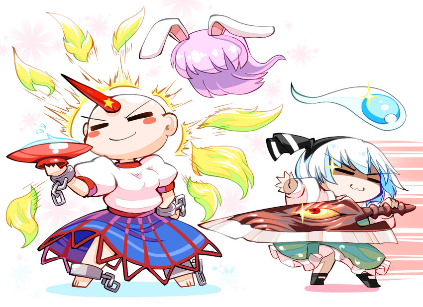 konpaku youmu and hoshiguma yuugi (touhou and 1 more) drawn by kashuu_(b-q)