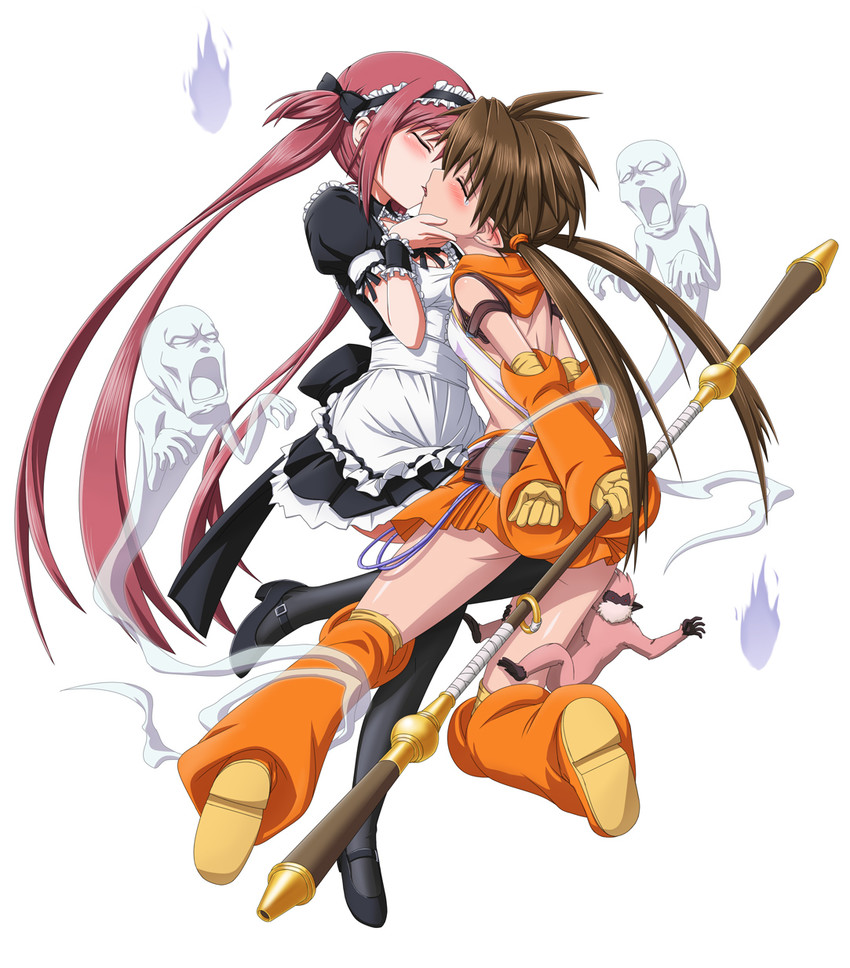 airi, nowa, forest keeper nowa, and ruu (queen's blade) drawn by shirosame