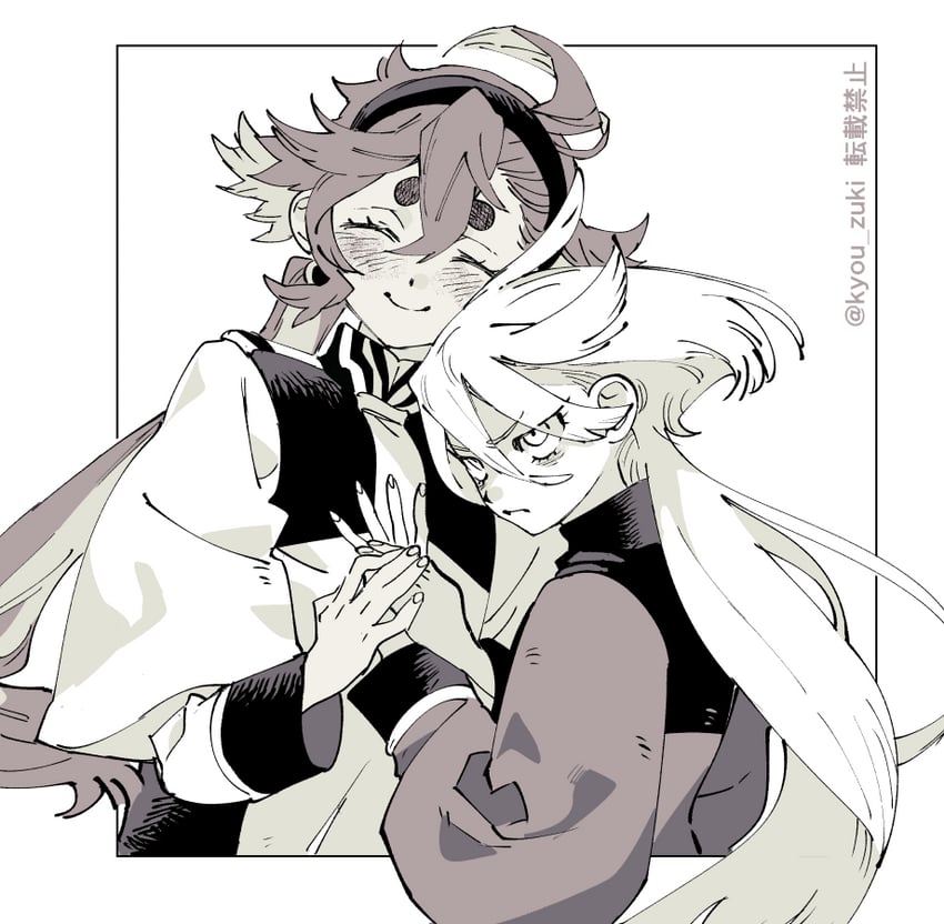 suletta mercury and miorine rembran (gundam and 1 more) drawn by kyou_zuki