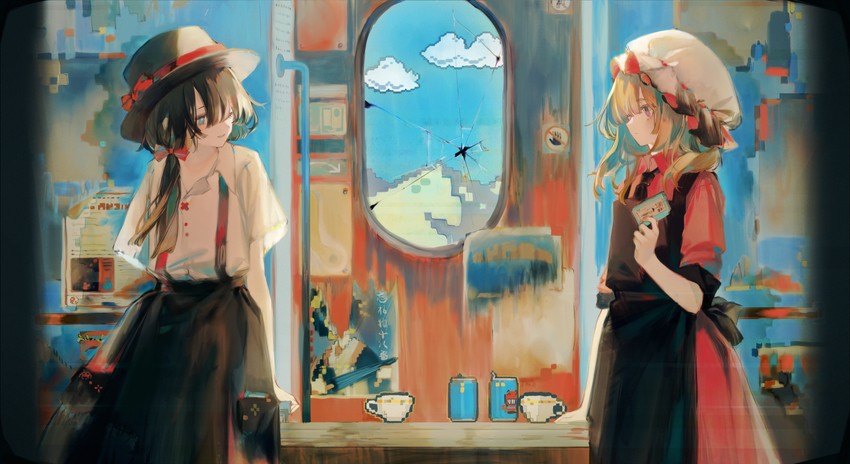 usami renko and maribel hearn (touhou) drawn by zhixie_jiaobu