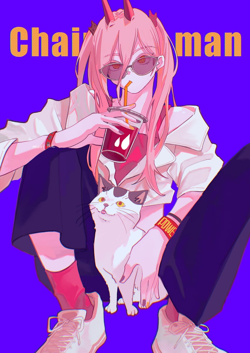 power and meowy (chainsaw man) drawn by ice_morinaka