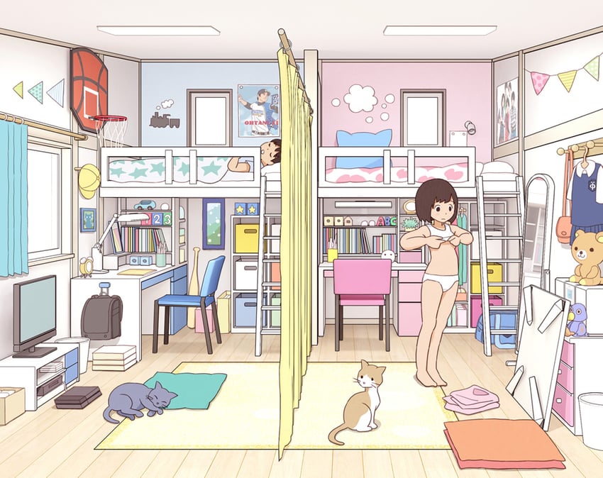 rilakkuma, korilakkuma, and ootani shouhei (original and 1 more) drawn by kiyo_(kyokyo1220)