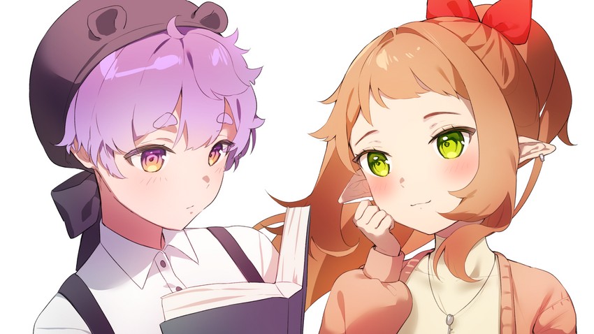 kim sulha and a2duck (indie virtual youtuber) drawn by cheli_(kso1564)