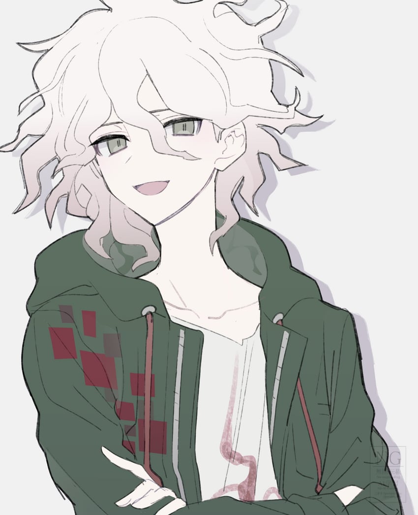 komaeda nagito (danganronpa and 1 more) drawn by gomasio_ny