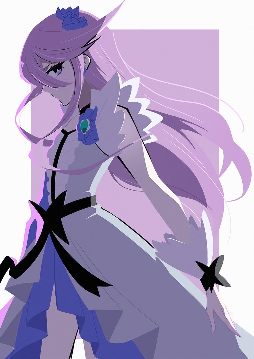 tsukikage yuri and cure moonlight (precure and 1 more) drawn by madofuki