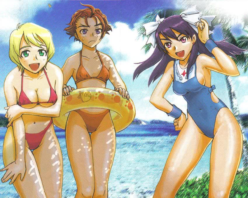 ayane hazakura, nicola ray fran, and clarissa ho (my-otome and 1 more)