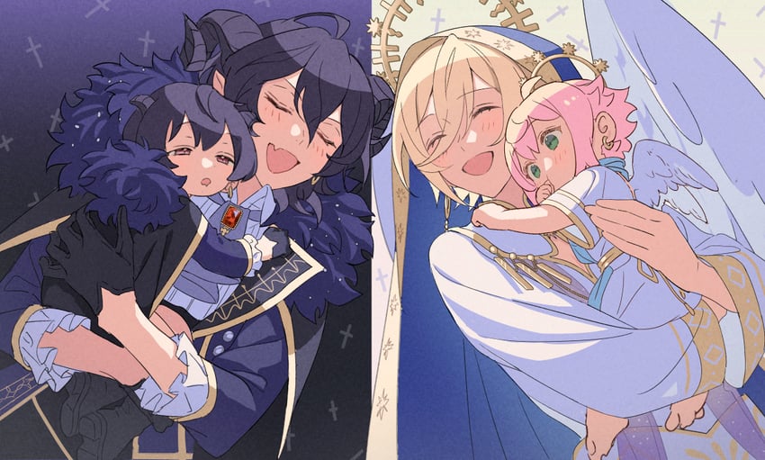 himemiya tori, sakuma ritsu, tenshouin eichi, and sakuma rei (ensemble stars!) drawn by rice_(rice8p)