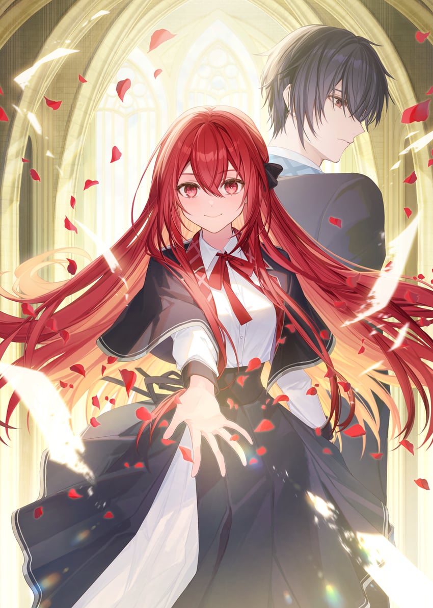 cecile and seika (tensei reijou ni yoru isekai herb item kakumei) drawn by coyucom