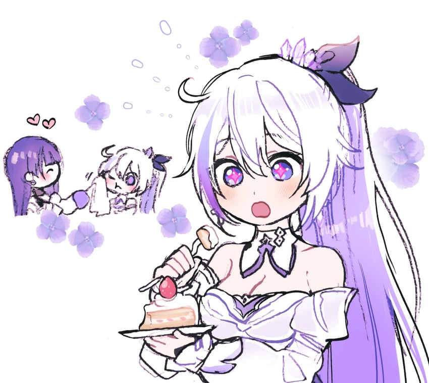 kiana kaslana and raiden mei (honkai and 1 more) drawn by 5rwpvc