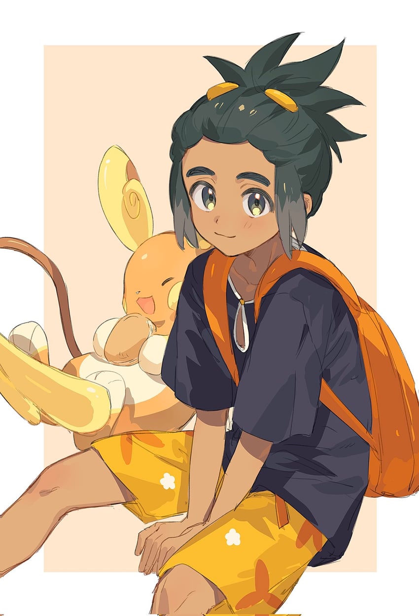 hau and alolan raichu (pokemon and 1 more) drawn by fua1heyvot4ifsr