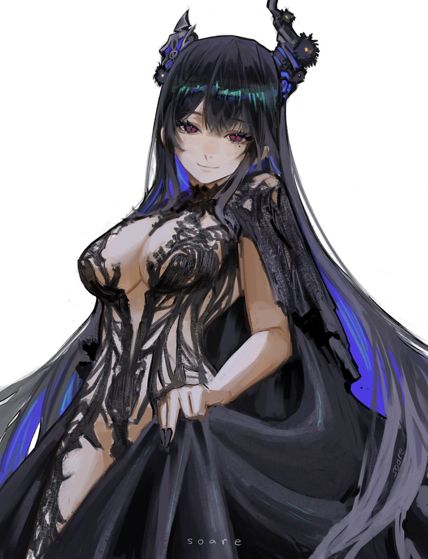 nerissa ravencroft (hololive and 1 more) drawn by soareaaa